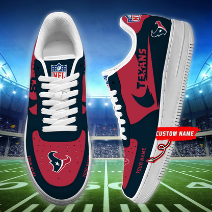 [SPECIAL OFFER] NEW CUSTOMIZED NFL15 HTT HOUSTON TEXANS AF1 SNEAKERS