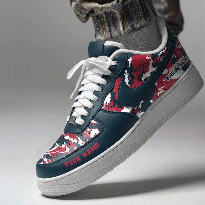 [SPECIAL OFFER] NEW CUSTOMIZED NFL15 HTT HOUSTON TEXANS AF1 SNEAKERS