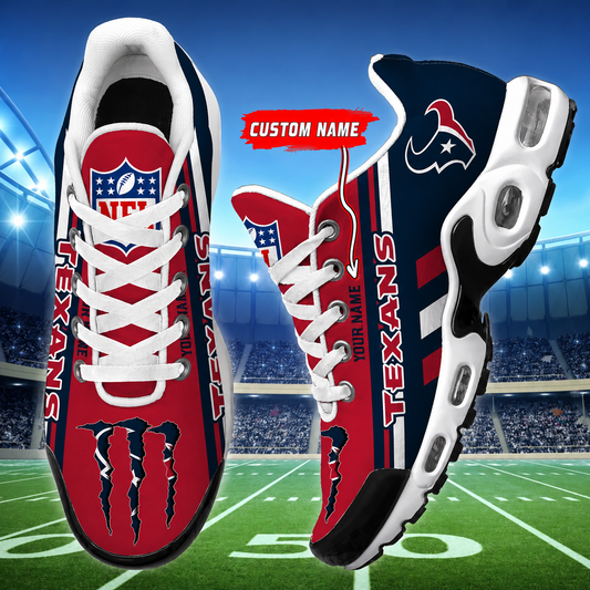 LIMITED EDITION - NEW CUSTOMIZED NFL15 HTT HOUSTON TEXANS AIR MAX PLUS SNEAKERS