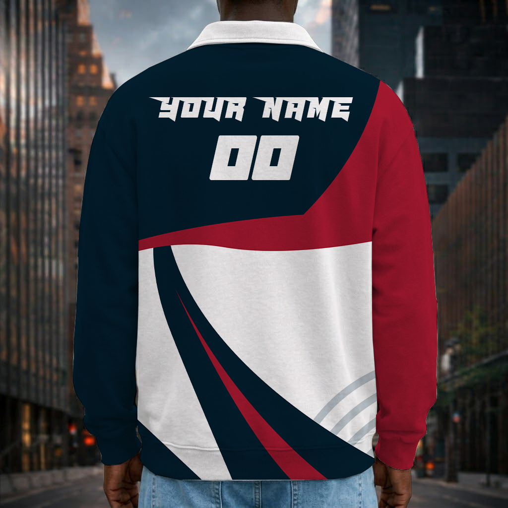 [SPECIAL OFFER] NEW CUSTOMIZED NFL15 HTT HOUSTON TEXANS LONG SLEEVE POLO SHIRT