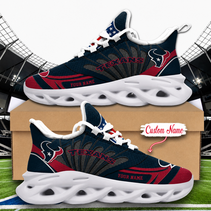 LIMITED EDITION - NEW CUSTOMIZED NFL15 HTT HOUSTON TEXANS UNISEX CLUNKY SNEAKERS
