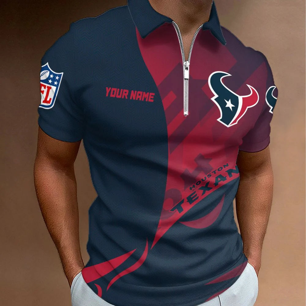 LIMITED EDITION - NEW CUSTOMIZED NFL15 HTT HOUSTON TEXANS T-SHIRT, POLO SHIRT, ZIP POLO SHIRT, SWEATSHIRT, HOODIE & ZIP HOODIE