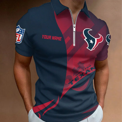 LIMITED EDITION - NEW CUSTOMIZED NFL15 HTT HOUSTON TEXANS T-SHIRT, POLO SHIRT, ZIP POLO SHIRT, SWEATSHIRT, HOODIE & ZIP HOODIE