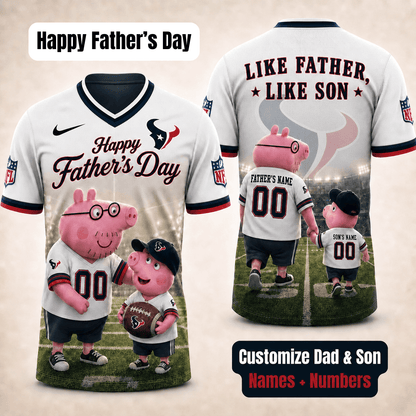 [FATHER'S DAY] NEW CUSTOMIZED NFL15 HTT HOUSTON TEXANS FOOTBALL JERSEY