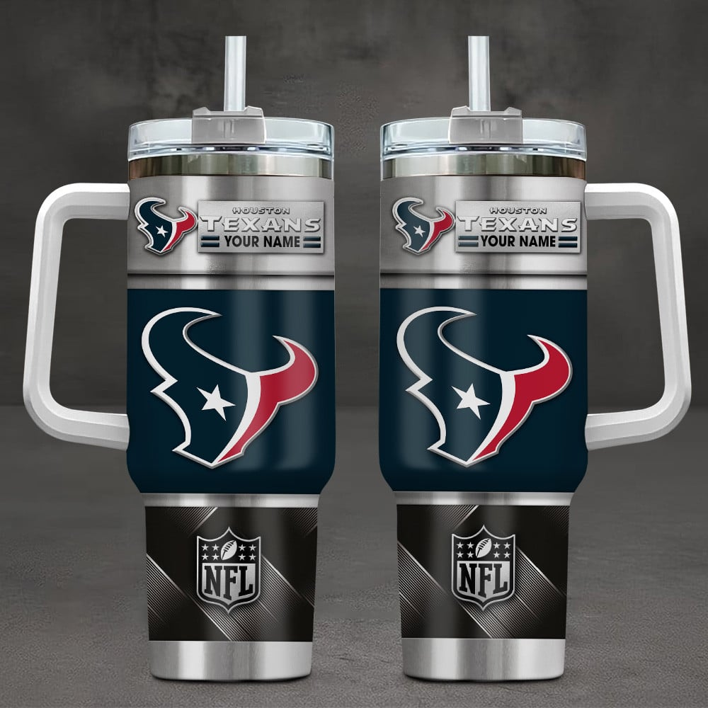 LIMITED EDITION - NEW CUSTOMIZED NFL15 HTT HOUSTON TEXANS TUMBLER CUP