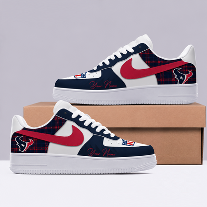 [SPECIAL OFFER] NEW CUSTOMIZED NFL15 HTT HOUSTON TEXANS AF1 SHOES