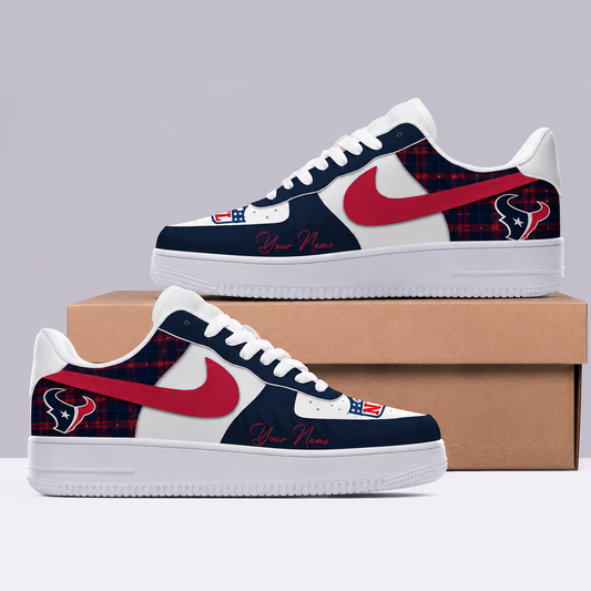 [SPECIAL OFFER] NEW CUSTOMIZED NFL15 HTT HOUSTON TEXANS AF1 SHOES