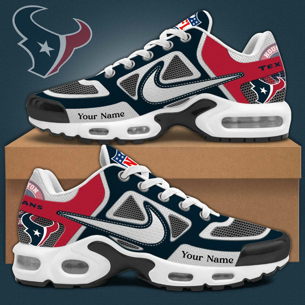 LIMITED EDITION - NEW CUSTOMIZED NFL15 HTT HOUSTON TEXANS UNISEX AIR MAX PLUS SNEAKERS