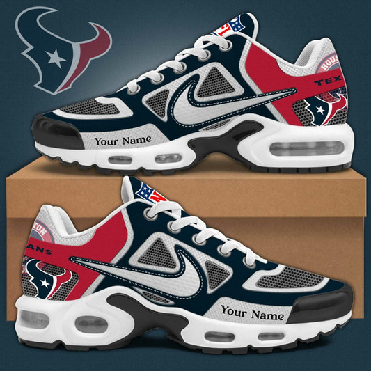 LIMITED EDITION - NEW CUSTOMIZED NFL15 HTT HOUSTON TEXANS UNISEX AIR MAX PLUS SNEAKERS
