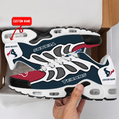 LIMITED EDITION - NEW CUSTOMIZED NFL15 HTT HOUSTON TEXANS AIR MAX PLUS SNEAKERS
