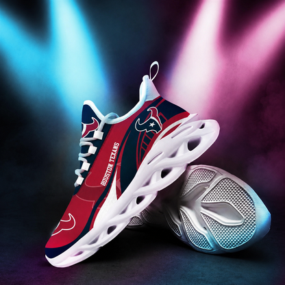 LIMITED EDITION - NEW CUSTOMIZED NFL15 HTT HOUSTON TEXANS UNISEX MAX SOUL SHOES