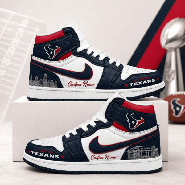 [SPECIAL OFFER] NEW CUSTOMIZED NFL15 HTT HOUSTON TEXANS AIR JORDAN 1
