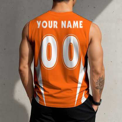 LIMITED DROP - NEW CUSTOMIZED | NCAA MAM15 IFI IL FIGHTING ILLINI MEN'S GYM SHIRT