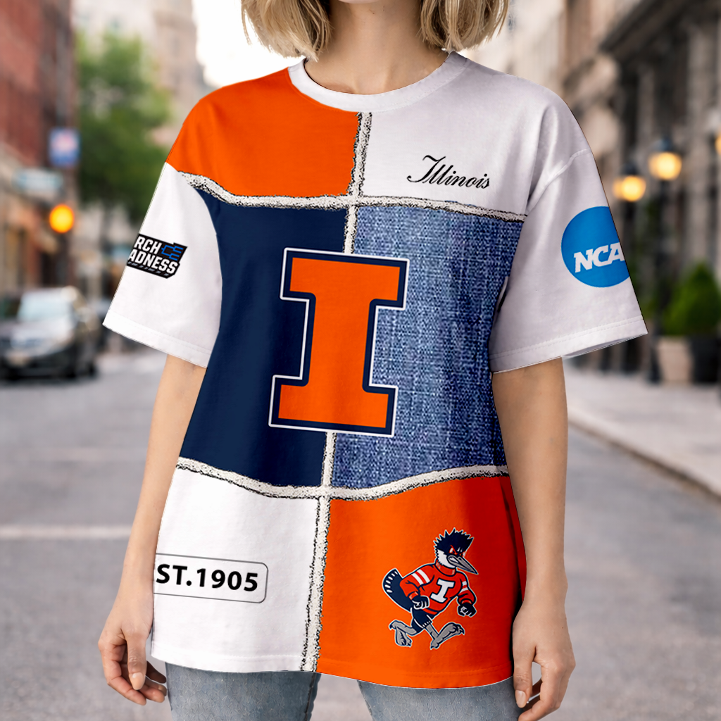 VIRAL EDITION - NEW CUSTOMIZED NCAA MAM15 IFI IL FIGHTING ILLINI HOODIE, T-SHIRTS, ZIP HOODIE, SWEATSHIRTS & POLO SHIRT