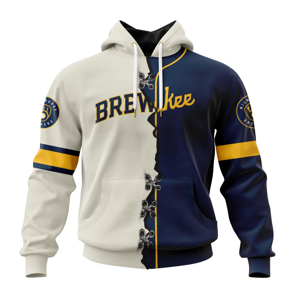 LIMITED EDITION - NEW CUSTOMIZED MLB15 MBS MILWAUKEE BREWERS T-SHIRT, HOODIE, ZIP HOODIE