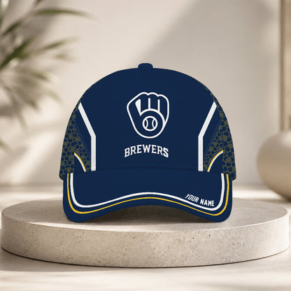 ELITE EDITION - NEW CUSTOMIZED MLB15 MBS MILWAUKEE BREWERS CLASSIC CAP