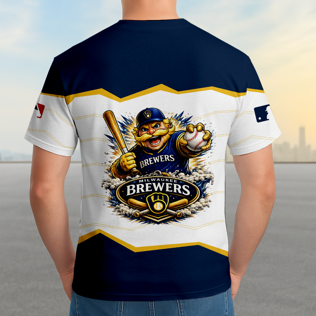 LIMITED EDITION - NEW CUSTOMIZED MLB15 MBS MILWAUKEE BREWERS UNISEX T-SHIRT, SWEASHIRTS, HOODIE & JACKETS