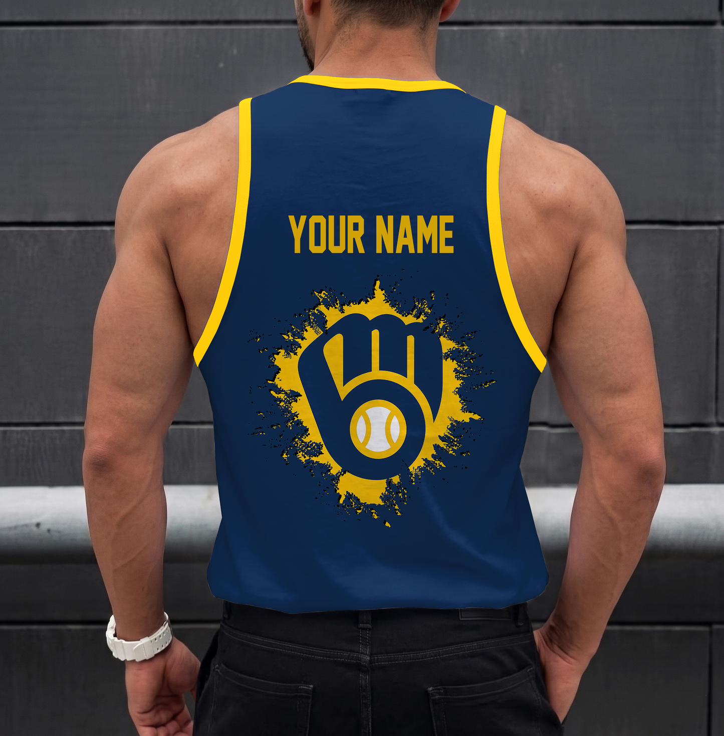 VIRAL EDITION - NEW CUSTOMIZED MLB15 MILWAUKEE BREWERS UNISEX TANK TOP