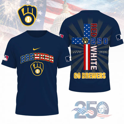 LIMITED EDITION - NEW CUSTOMIZED MLB15 MBS MILWAUKEE BREWERS T-SHIRT, POLO SHIRT, ZIP POLO SHIRT, SWEATSHIRT, HOODIE & ZIP HOODIE
