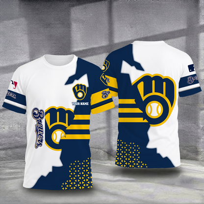 LIMITED EDITION - NEW CUSTOMIZED MLB15 MBS MILWAUKEE BREWERS T-SHIRT, POLO SHIRT, ZIP POLO SHIRT, SWEATSHIRT, HOODIE & ZIP HOODIE