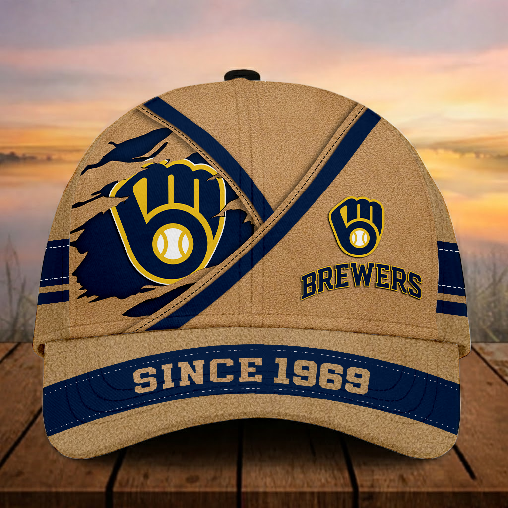 LIMITED EDITION - NEW CUSTOMIZED MLB15 MBS MILWAUKEE BREWERS CLASSIC CAP