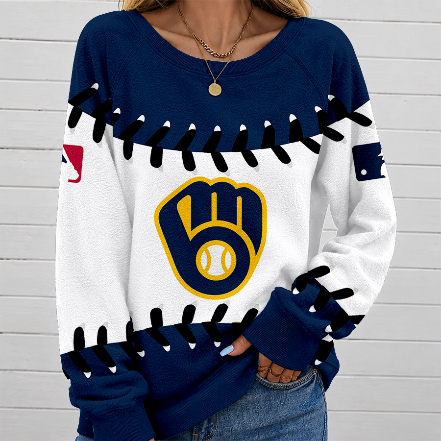 [FLASH SALE] NEW CUSTOMIZED MLB15 MBS MILWAUKEE BREWERS UNISEX SWEATSHIRT