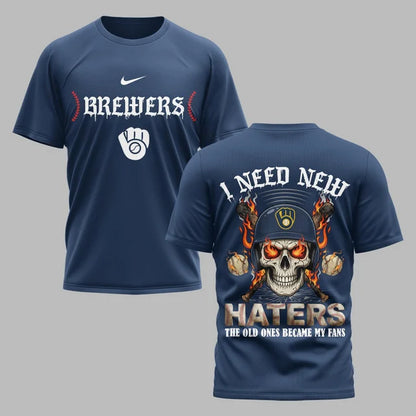 [FLASH SALE] NEW CUSTOMIZED MLB15 MBS MILWAUKEE BREWERS MUTICOLOR T-SHIRT
