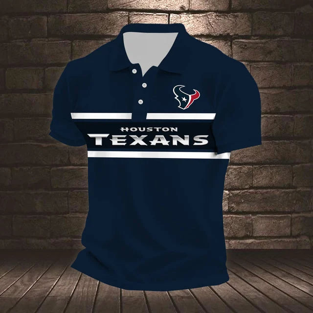ELITE EDITION - NEW CUSTOMIZED NFL15 HTT HOUSTON TEXANS POLO SHIRT, ZIP POLO SHIRT & T-SHIRTS
