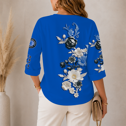 [HOT DEAL] NEW CUSTOMIZED NBA15 OMA ORLANDO MAGIC WOMEN'S V-NECK LONG SLEEVE SHIRT