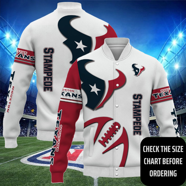 ELITE EDITION - NEW CUSTOMIZED NFL15 HTT HOUSTON TEXANS SATIN VARSITY & BASEBALL JACKET