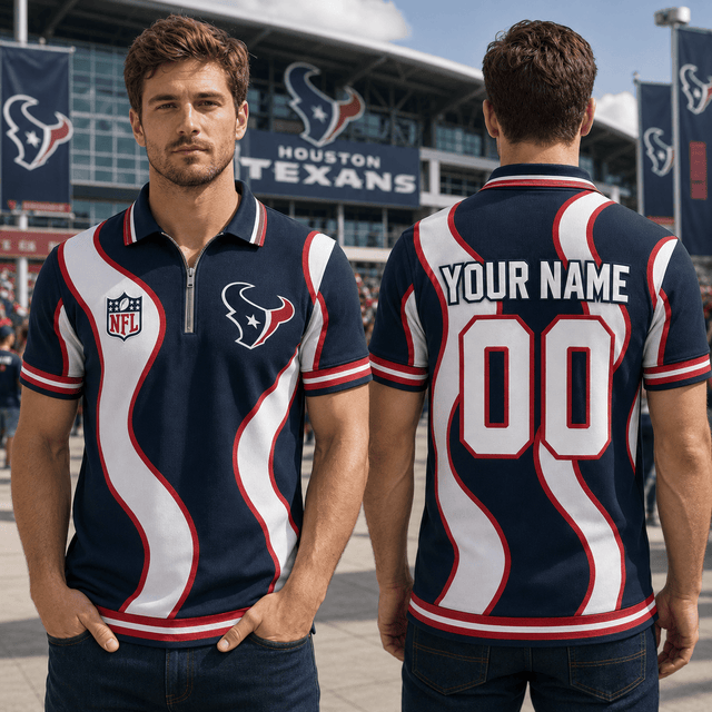 EXCLUSIVE EDITION - NEW CUSTOMIZED NFL15 HTT HOUSTON TEXANS POLO SHIRT, ZIP POLO SHIRT, T-SHIRT, HOODIE, ZIP HOODIE & SWEATSHIRT