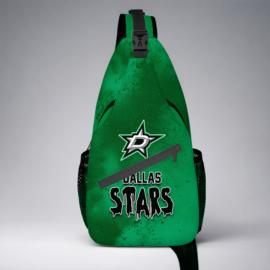 [SUPER SALE] NEW CUSTOMIZED NHL15 DLS DALLAS STARS SLING BAG