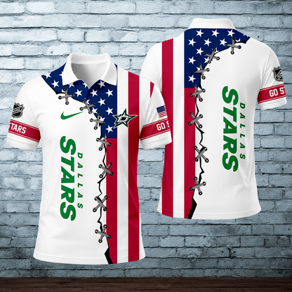 LIMITED EDITION - NEW CUSTOMIZED NHL15 DLS DALLAS STARS POLO SHIRT