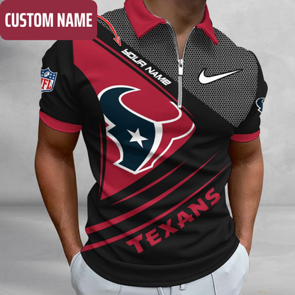 VIRAL EDITION - NEW CUSTOMIZED NFL15 HTT HOUSTON TEXANS POLO SHIRT, ZIP POLO SHIRT & T-SHIRTS