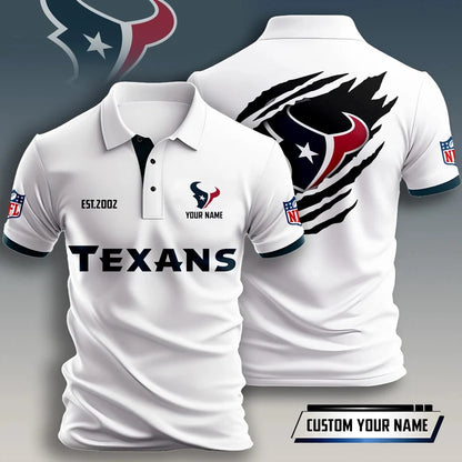 SPECIAL EDITION - NEW CUSTOMIZED NFL15 HTT HOUSTON TEXANS T-SHIRT, POLO SHIRT, ZIP POLO SHIRT, HOODIE, ZIP HOODIE & SWEATSHIRT