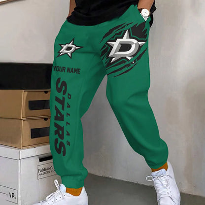 ELITE EDITION - NEW CUSTOMIZED NHL15 DLS DALLAS STARS SWEATPANTS