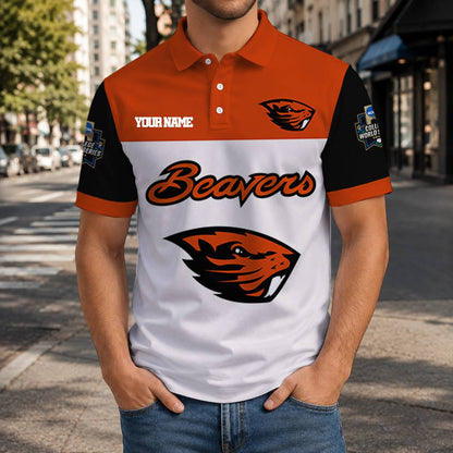LIMITED EDITION - NEW CUSTOMIZED NCAA CWS15 OGB OREGON STATE BEAVERS T-SHIRT, POLO SHIRT, ZIP POLO SHIRT, SWEATSHIRT, HOODIE & ZIP HOODIE