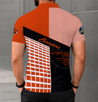 VIRAL EDITION - NEW CUSTOMIZED NCAA CWS15 OGB OREGON STATE BEAVERS POLO SHIRT