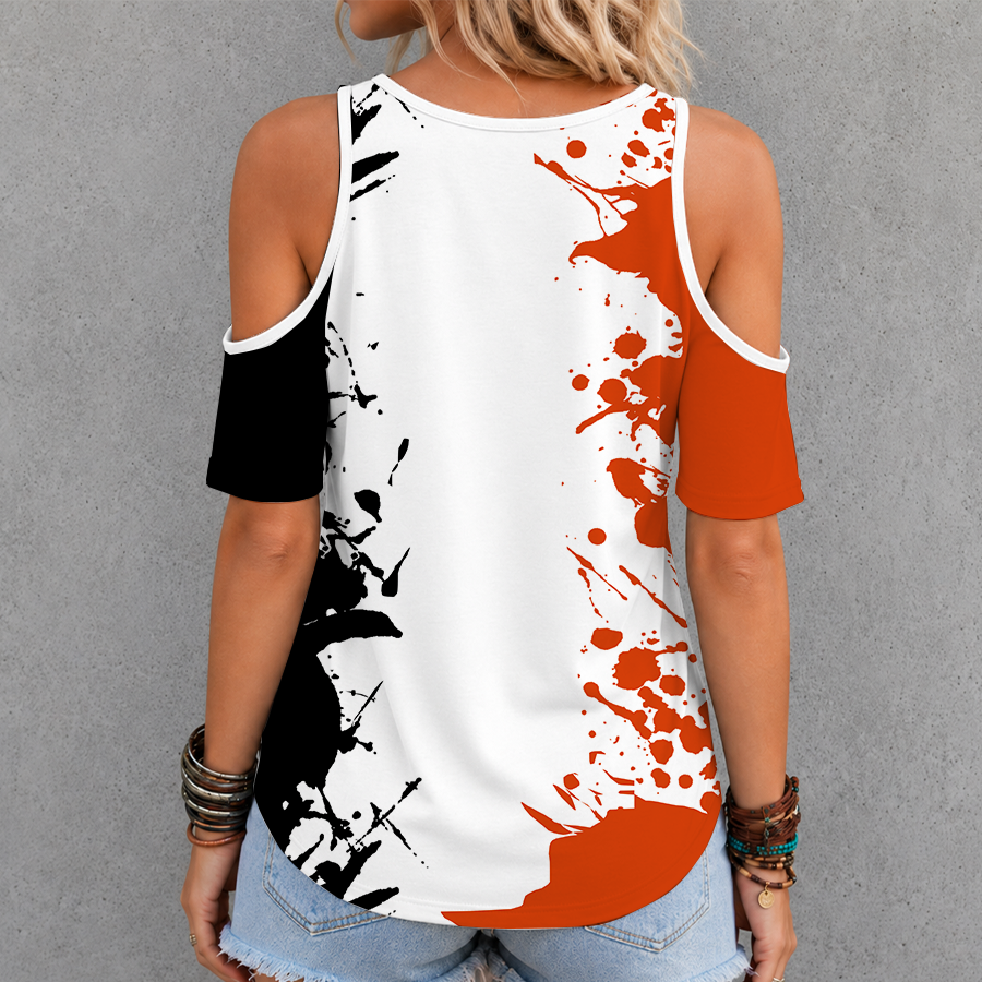 [FAN FAVORITE] NEW CUSTOMIZED NCAA CWS15 OGB OREGON STATE BEAVERS CRISS CROSS V-NECK TOP