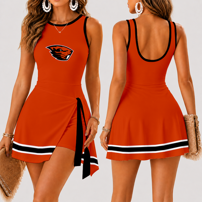 [FAN FAVORITE] NEW CUSTOMIZED NCAA CWS15 OGB OREGON STATE BEAVERS WOMEN'S SUMMER SKORT DRESS