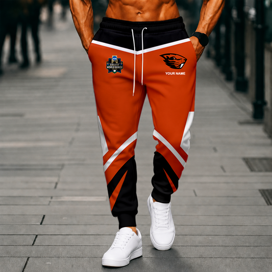 LIMITED EDITION - NEW CUSTOMIZED NCAA CWS15 OGB OREGON STATE BEAVERS SWEATPANTS