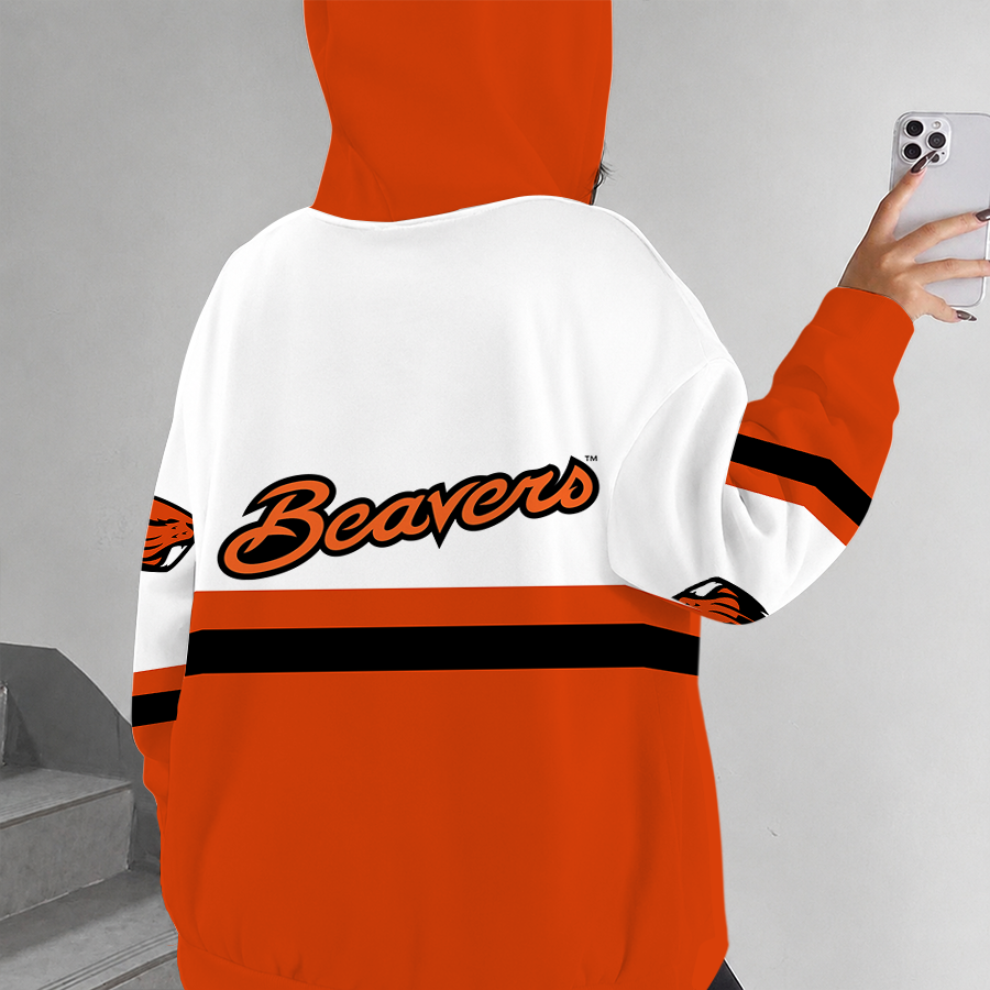 [FAN FAVORITE] NEW CUSTOMIZED NCAA CWS15 OGB OREGON STATE BEAVERS ZIP HOODIE