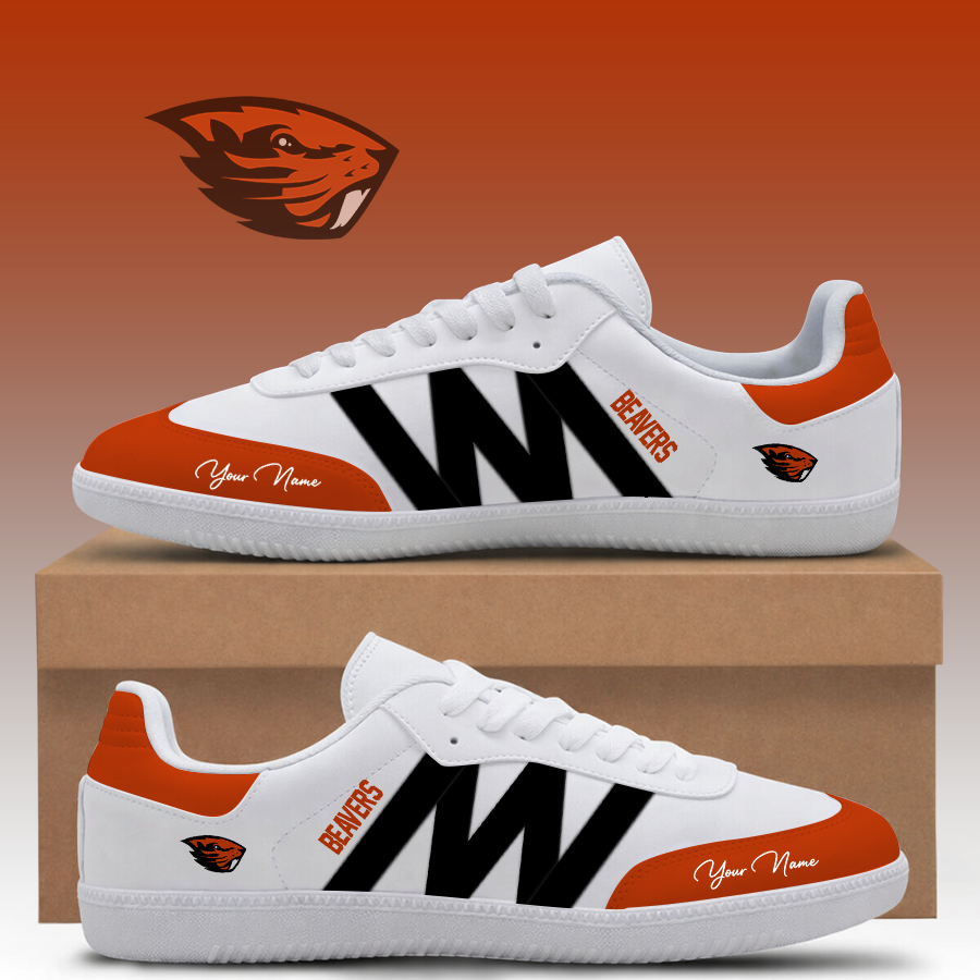 [FAN FAVORITE] NEW CUSTOMIZED NCAA CWS15 OGB OREGON STATE BEAVERS CLASSIC SNEAKERS
