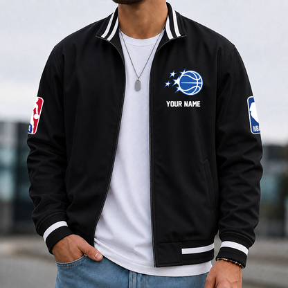 [HOT DEAL] NEW CUSTOMIZED NBA15 OMA ORLANDO MAGIC MULTICOLOR MEN'S CASUAL JACKET