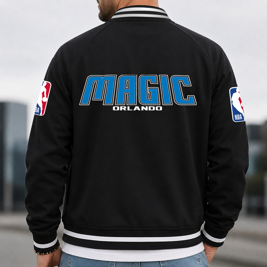 [HOT DEAL] NEW CUSTOMIZED NBA15 OMA ORLANDO MAGIC MULTICOLOR MEN'S CASUAL JACKET