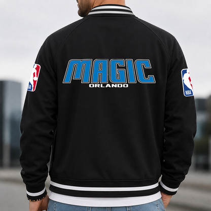 [HOT DEAL] NEW CUSTOMIZED NBA15 OMA ORLANDO MAGIC MULTICOLOR MEN'S CASUAL JACKET