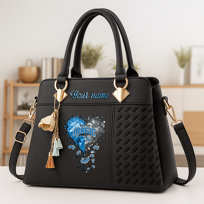 LIMITED EDITION - NEW CUSTOMIZED NBA15 OMA ORLANDO MAGIC ZIP HANDBAG MULTICOLOR