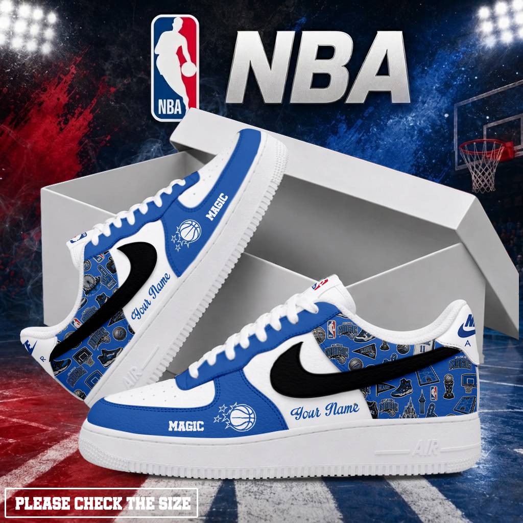 LIMITED EDITION - NEW CUSTOMIZED NBA15 OMA ORLANDO MAGIC AF1 SHOES