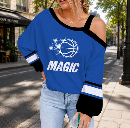 LIMITED EDITION - NEW CUSTOMIZED NBA15 OMA ORLANDO MAGIC DROP SHOULDER SWEATSHIRT