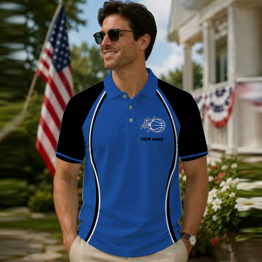 [HOT DEAL] NEW CUSTOMIZED NBA15 OMA ORLANDO MAGIC POLO SHIRT